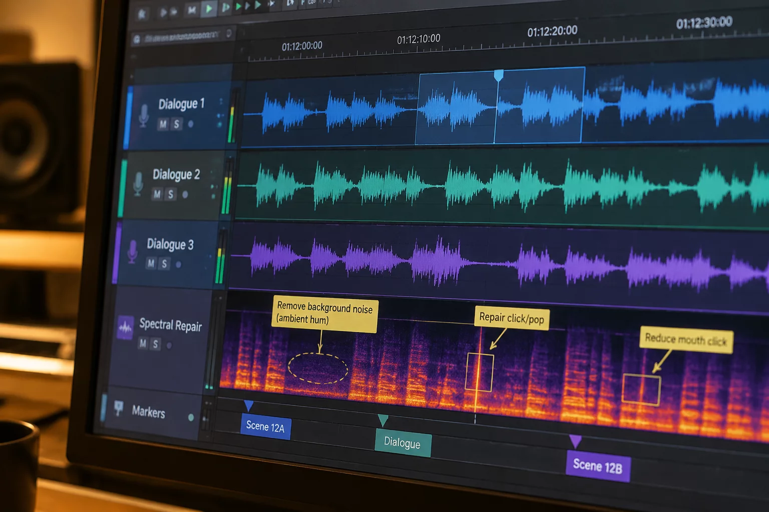 Dialogue Stems and Group Master Note Containers