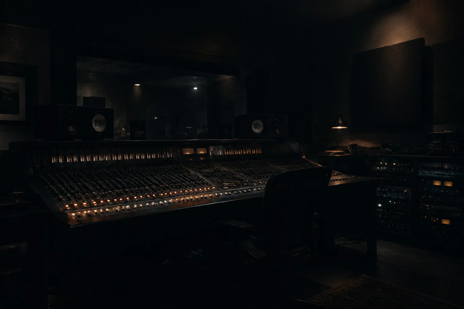 Studio mixing console background